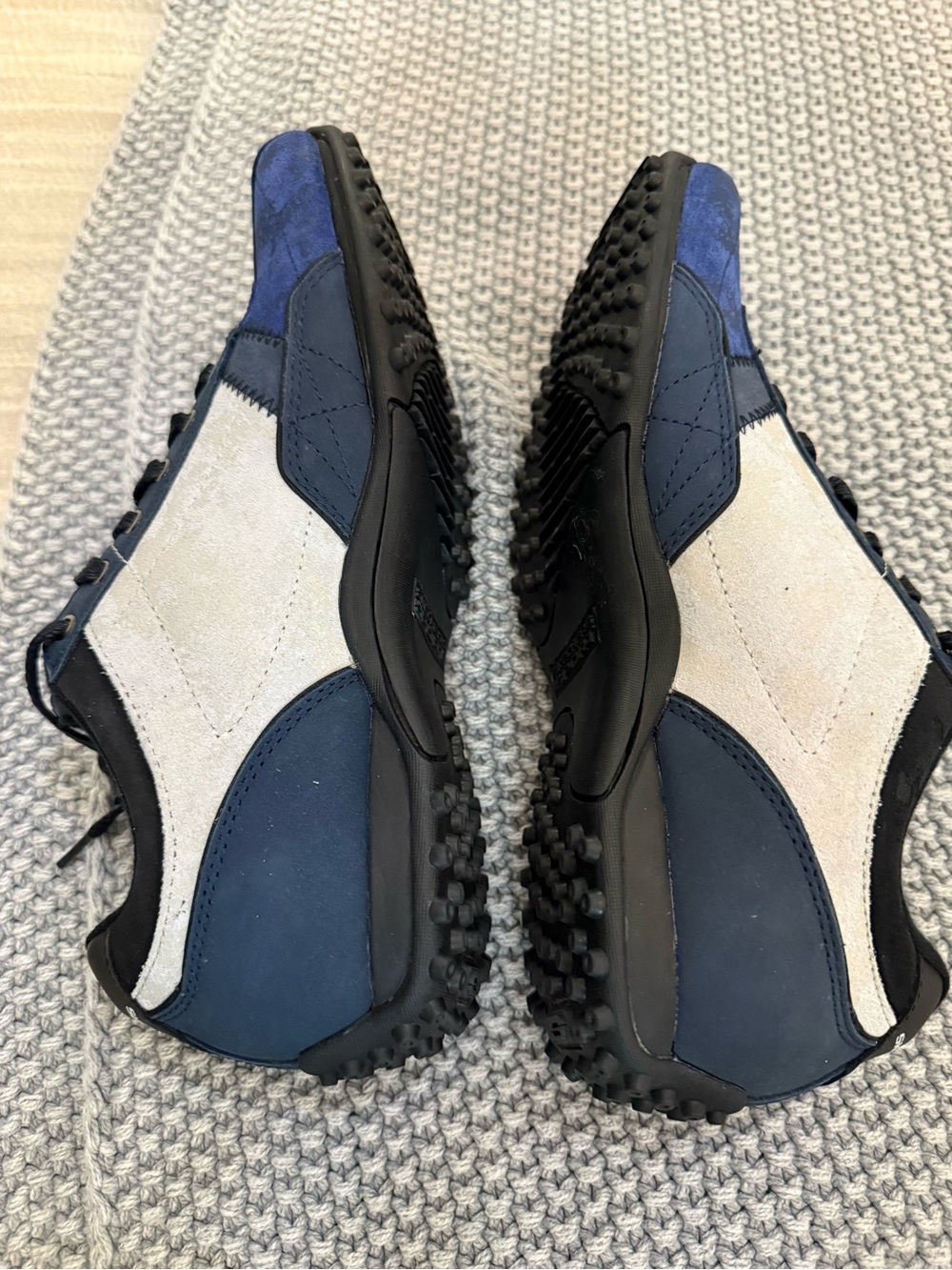 Skechers Navy Blue and Light Gray Low-Top Sneakers - Picture 5 of 8
